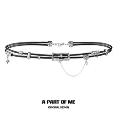 Dark Matter 18K Platinum Plating Leather Chokers Necklaces™