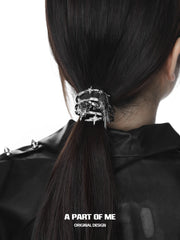 กิ๊บติดผมเคลือบแพลตตินัม 18K ของ Dark Crows Hairclips™