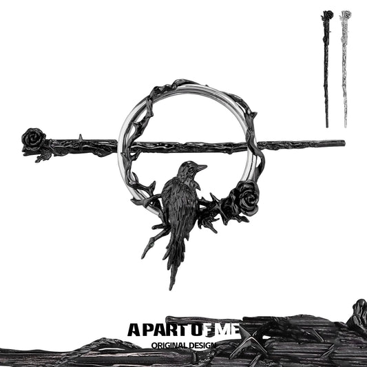 Dark Crows 18K Platinum Plating Thorns & Crows Hair Pins Hairpins™