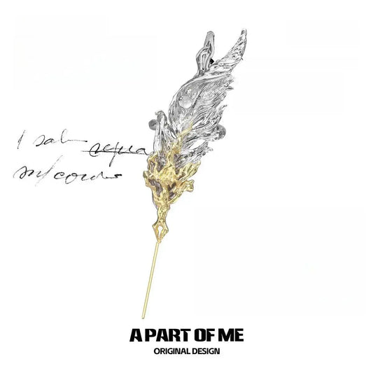 Divine Plume 18K Platinum Plating Agate Ear Hook Needle Piercing Earrings™