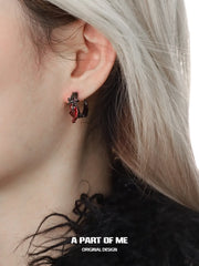 Divine Plume S925 18K Platinum Plating Bloody Wings Stud Earrings™