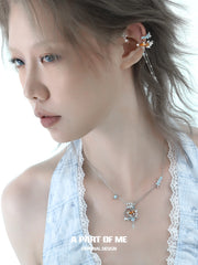 Dreamcore Goldfish Sunset Orange Sea Y2K Titanium Choker Necklace™