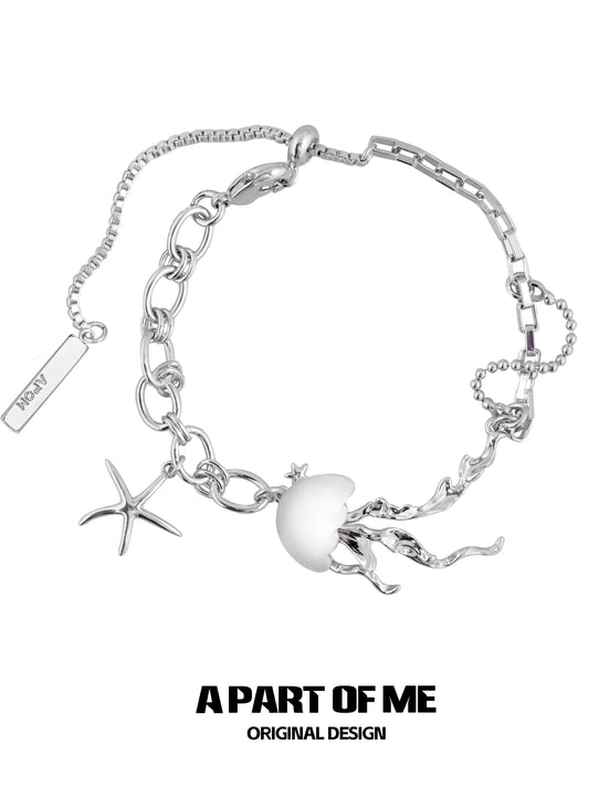 Floating Jellyfish 18K Platinum Plated Bracelet™