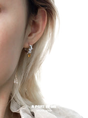 Flutter Essence 18k Platinum Plating/18K Yellow Gold Plating S Pendant Earrings™