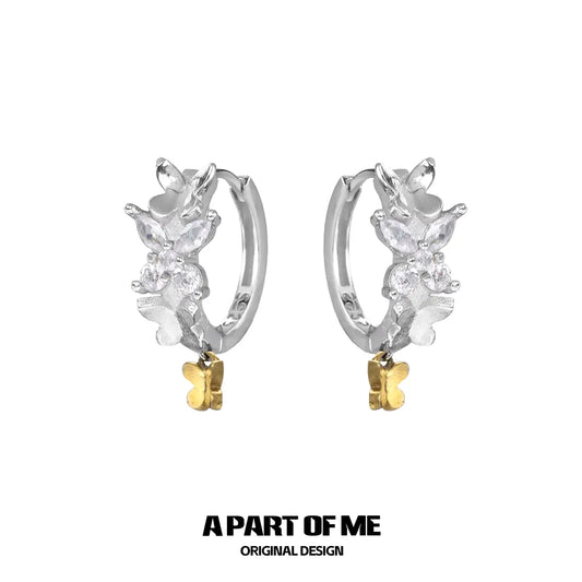 Flutter Essence 18k Platinum Plating/18K Yellow Gold Plating S Pendant Earrings™