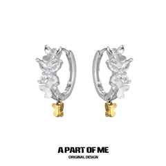 Flutter Essence 18k Platinum Plating/18K Yellow Gold Plating S Pendant Earrings™