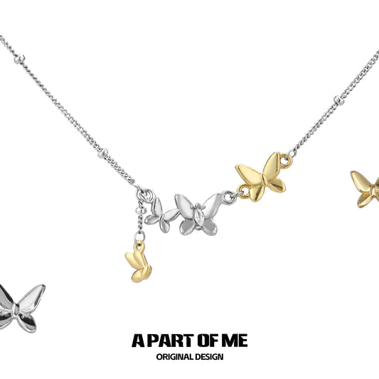 Flutter Essence S925 Sterling Silver 18K Yellow Gold Plating Chokers Necklaces™