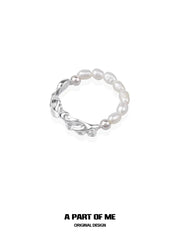 Forever Elegant 925 Sterling Silver Baroque Pearl Ring™