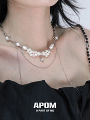 Forever Elegant Original Baroque Pearl Double Layer Choker Necklace™