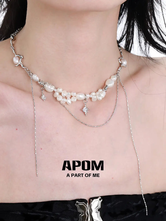 Forever Elegant Original Baroque Pearl Double Layer Choker Necklace™