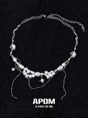 Forever Elegant Original Baroque Pearl Double Layer Choker Necklace™