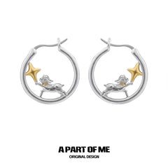 ต่างหูรูปดาวชุบทอง 18K S925 จาก Good Night Sheep™