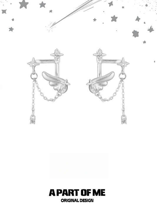 Immaculate Dream 925 Sterling Silver Original Fairy Stud Drop Earrings™