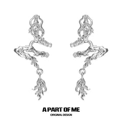 Loong ต่างหูแบบหนีบชุบแพลตตินัม 18k Ear Clips B™