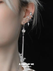 Loong ต่างหูแบบหนีบชุบแพลตตินัม 18k Ear Clips B™