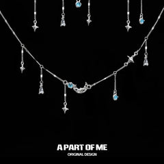 Lunar Faust S925 Sterling Silver Moon Zircon Chokers Necklaces™