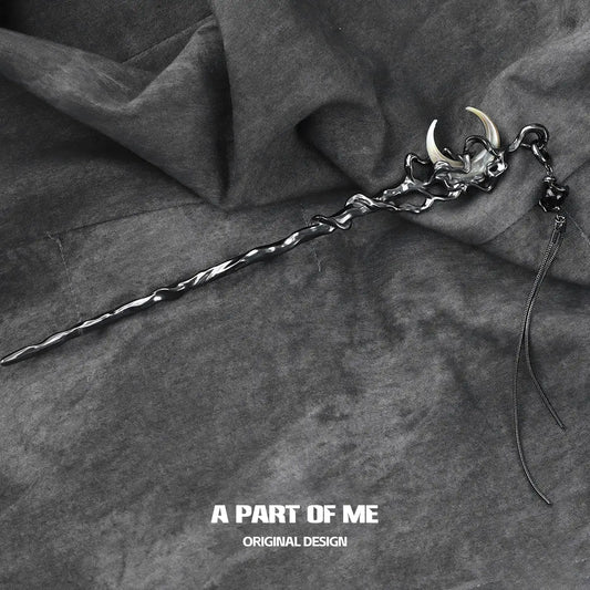 MYTH OF THE MOON 18K Platinum Plating Dark Moon Tassel Hairpins Hair Pins™