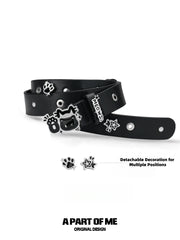 Meow Black Kitten Leather Belt™