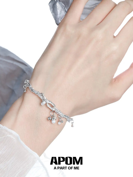 Original 18K Platinum Plated Pearl Adjustable Open Bangle™