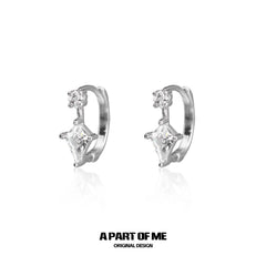 Original Sterling 925 Silver Kite Diamond-Shaped Zircon Earrings™