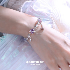 Siren's Song Cool-Toned Fluorite Mermaid Tail Bracelet™