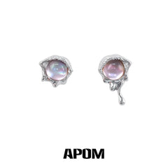 Siren's Song S925 18k Platinum Plating Mermaids Pink Shell Stud Earrings™