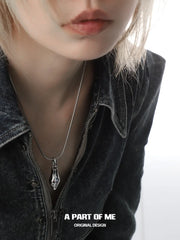 Slytherin House 18k Platinum Plating Ice Blue Snake Pendant Chokers Necklaces™