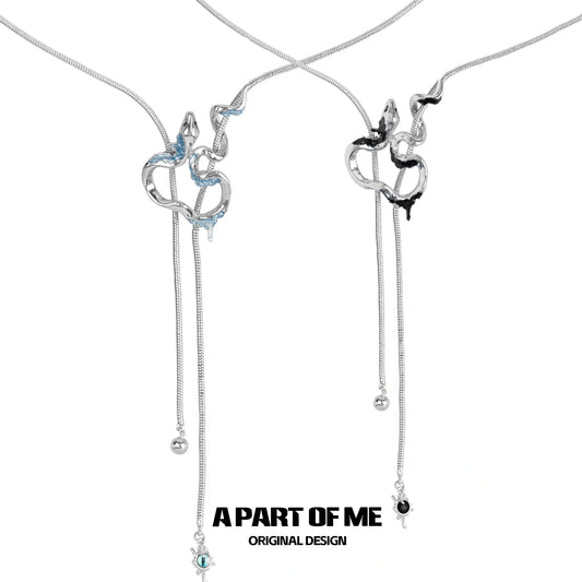 สร้อยคอ Ice Snake Pull-out ชุบแพลตตินัม 18k จากบ้านสลิธีริน™