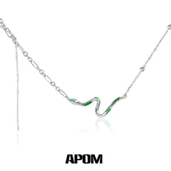 Slytherin House S925 Sterling Silver Black Snake Chokers Necklaces™