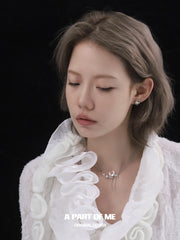 ต่างหูสตั๊ดชุบแพลตตินัม 18k รุ่น Sunrise to Moonfall S925™