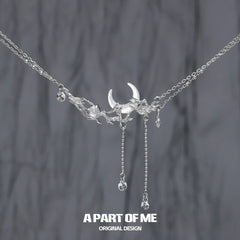 สร้อยคอโช้คเกอร์เปลือกหอยอะเกตเงินสเตอร์ลิง S925 จากช่วงพระอาทิตย์ขึ้นถึงพระจันทร์ตก™