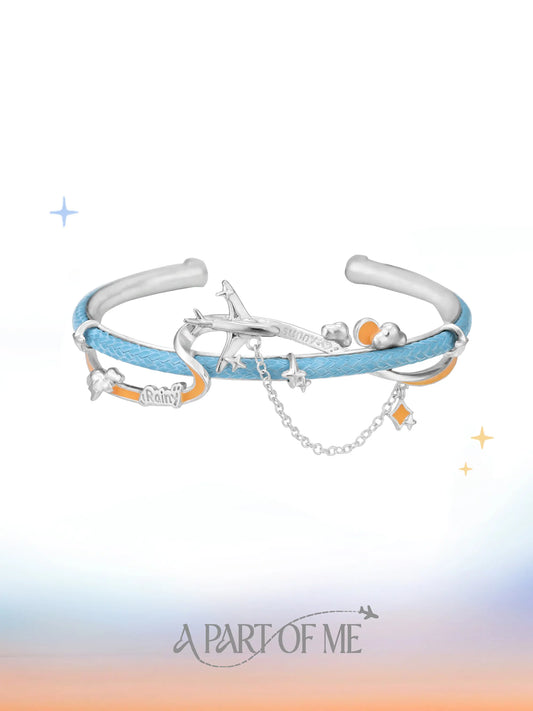 Terminator Route Platinum-Plated Adjustable Open Bangle™