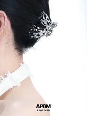 Whiterfly กิ๊บติดผมรูปผีเสื้อเคลือบแพลตตินัม 18k Hair Clips™