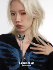 แหวนข้อต่อผีเสื้อเงินสเตอร์ลิง S925 จาก Whiterfly™