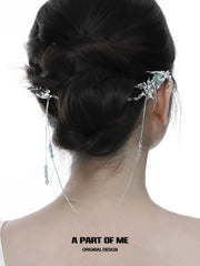 Winged Grace กิ๊บติดผมปรับระดับได้ ชุบแพลตตินัม 18K Swallow Hairpins™