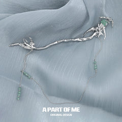 Winged Grace กิ๊บติดผมปรับระดับได้ ชุบแพลตตินัม 18K Swallow Hairpins™