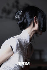 Aqua Fragments 18k Platinum Plating Fishbone Hairclips Hair Clips™