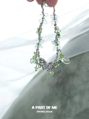Beyond the Cocoon 18k Platinum Plating Moon Stone Butterfly Bracelets™