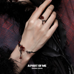 แหวนเปิดปรับได้ 925 เงินสเตอร์ลิง Bloody Datura™