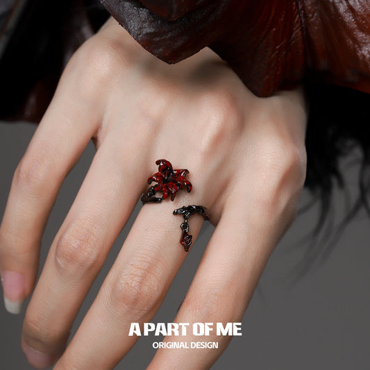 แหวนเปิดปรับได้ 925 เงินสเตอร์ลิง Bloody Datura™
