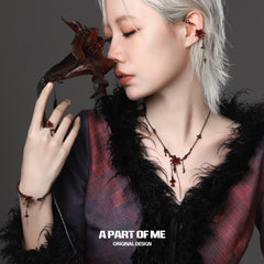 แหวนเปิดปรับได้ 925 เงินสเตอร์ลิง Bloody Datura™