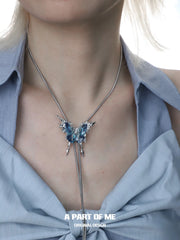 Butterfly Cage 18K Platinum Plating Changeable Butterfly Chokers Necklaces Small™