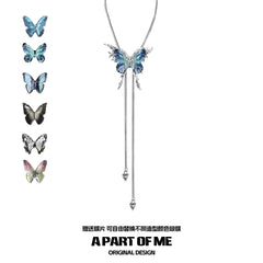 Butterfly Cage 18K Platinum Plating Changeable Butterfly Chokers Necklaces Small™