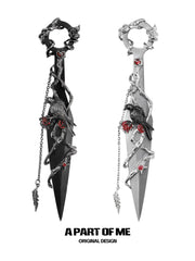 Dark Crows 18K Platinum/Black Gold Plated Crows Kunai Crafts Decorative Knife™