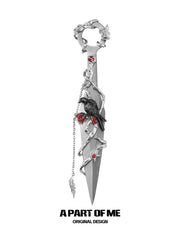 Dark Crows 18K Platinum/Black Gold Plated Crows Kunai Crafts Decorative Knife™