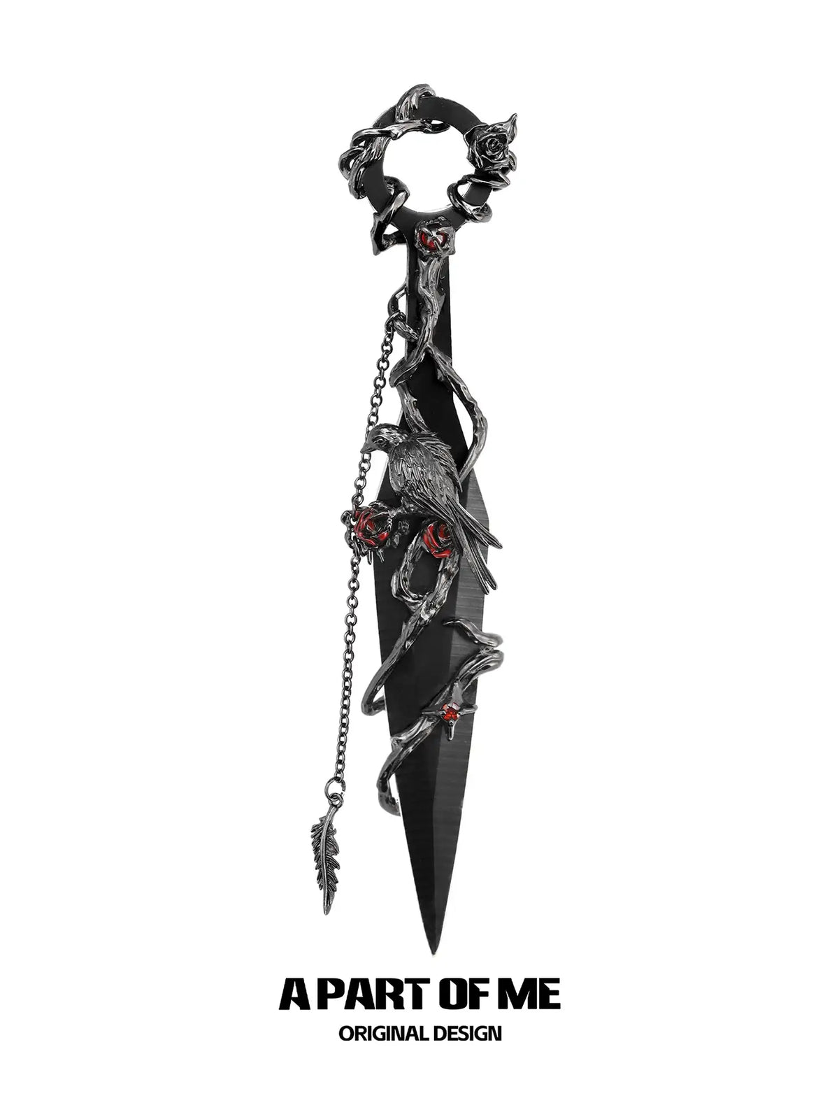 Dark Crows 18K Platinum/Black Gold Plated Crows Kunai Crafts Decorative Knife™