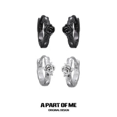 Dark Crows 18K Platinum Plating Captive Raven Earrings™
