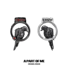 Dark Crows S925 18K Platinum Plating Crow Stud Earrings™