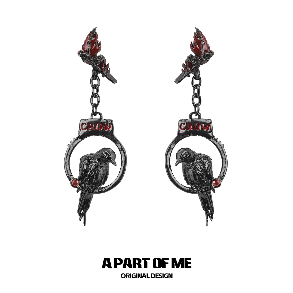 Dark Crows S925 18K Platinum Plating Pendant Earrings™