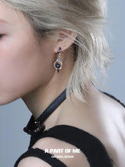 Dark Crows S925 18K Platinum Plating Pendant Earrings™